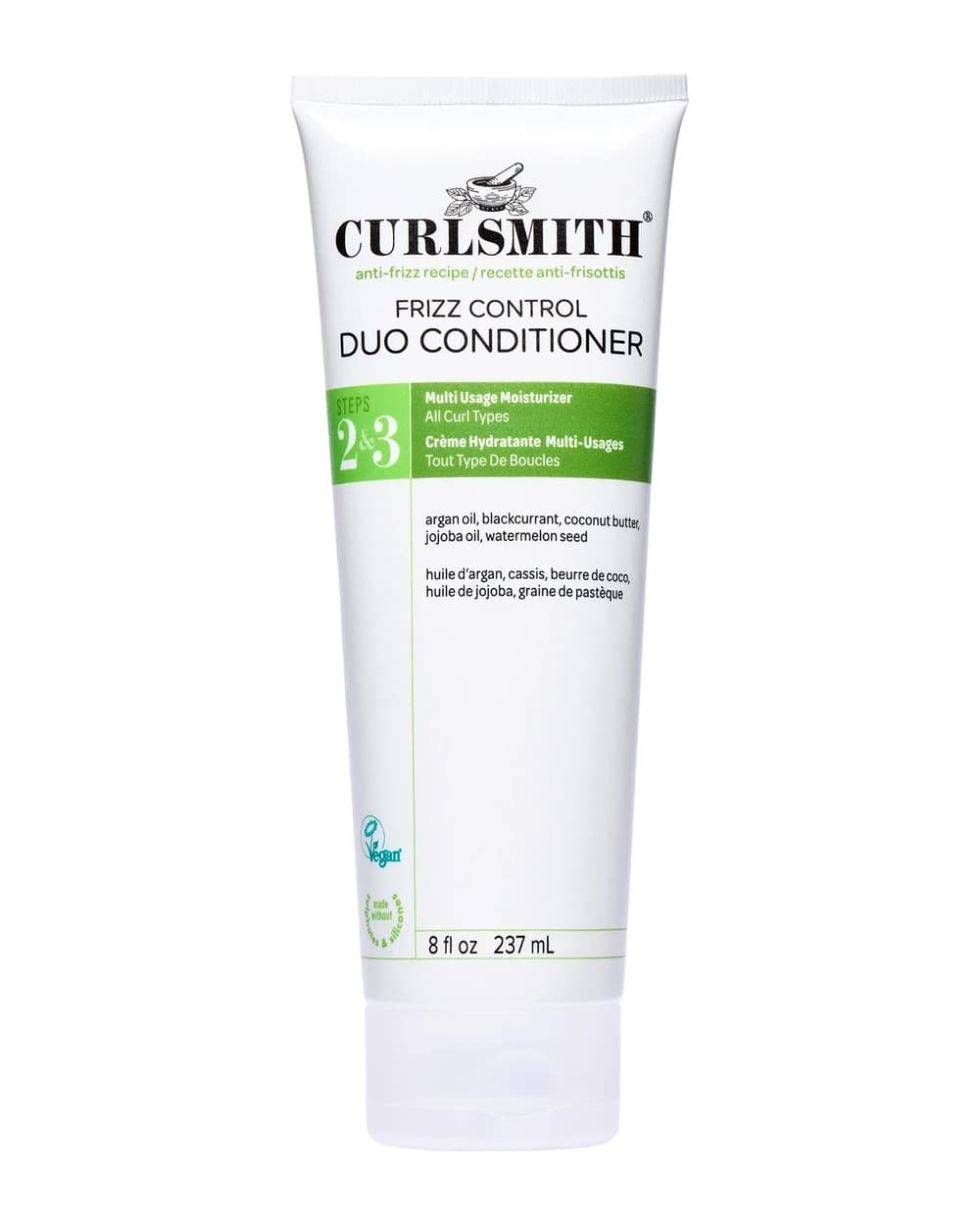 Curlsmith Frizz Control Duo di Balsamo Idratante Anti-crespo Formato Standard 234 ml