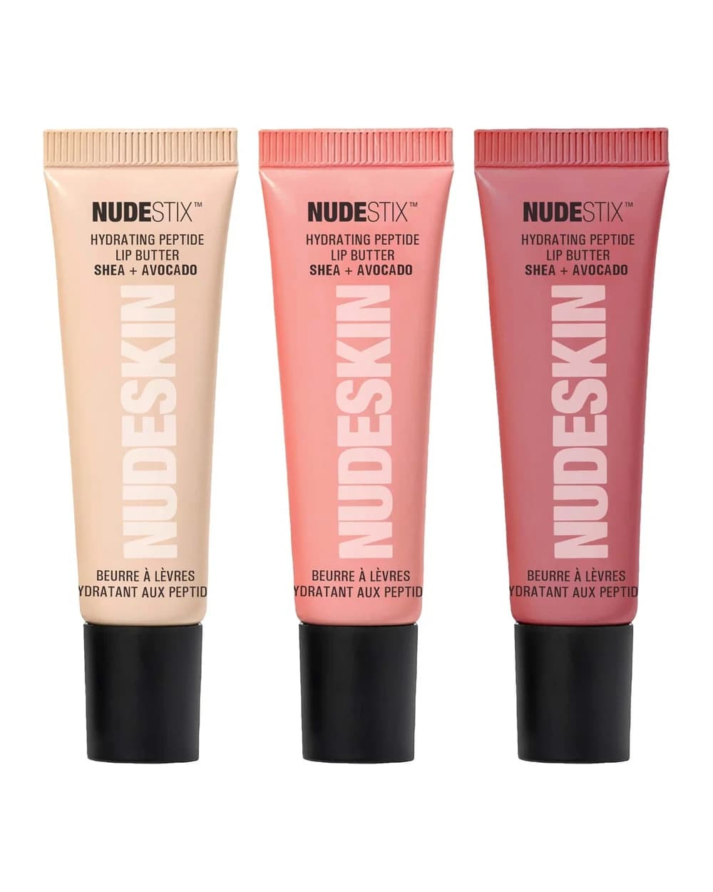 NUDESTIX Hydrating Peptide Lip Butter set da 3