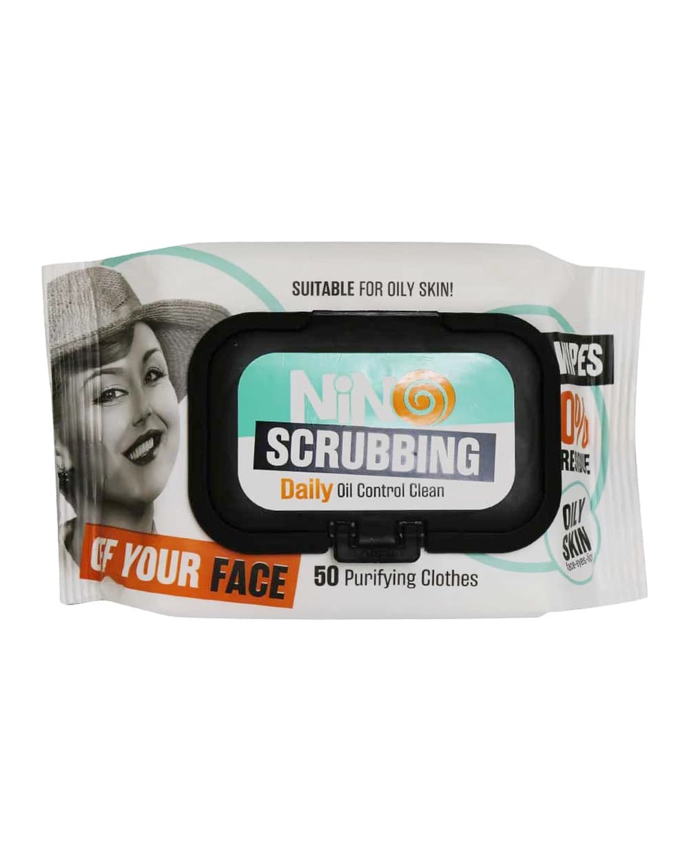 دستمال مرطوب آرایشی پوست چرب Scrubbing نینو