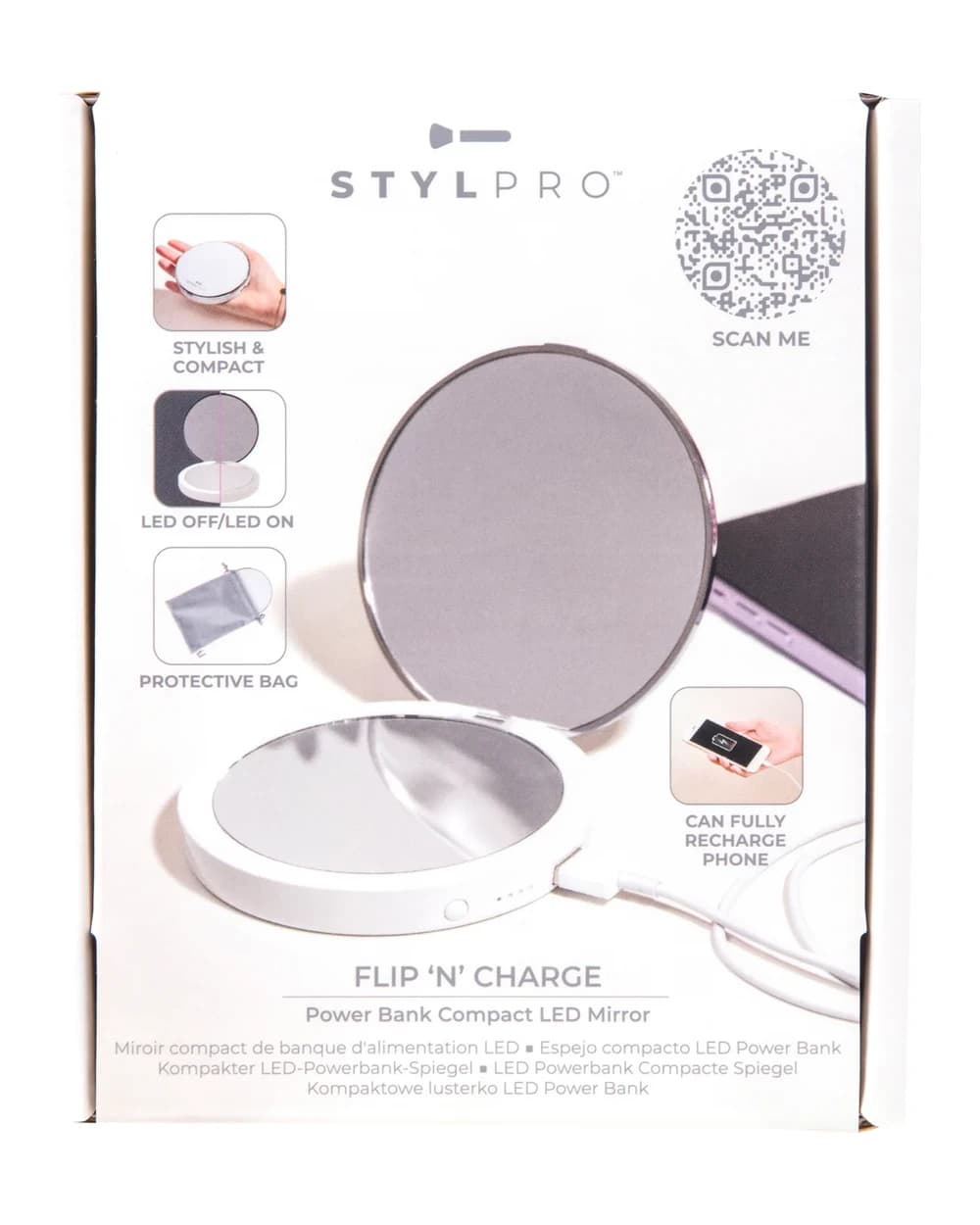StylPro Flip 'N' Charge specchio