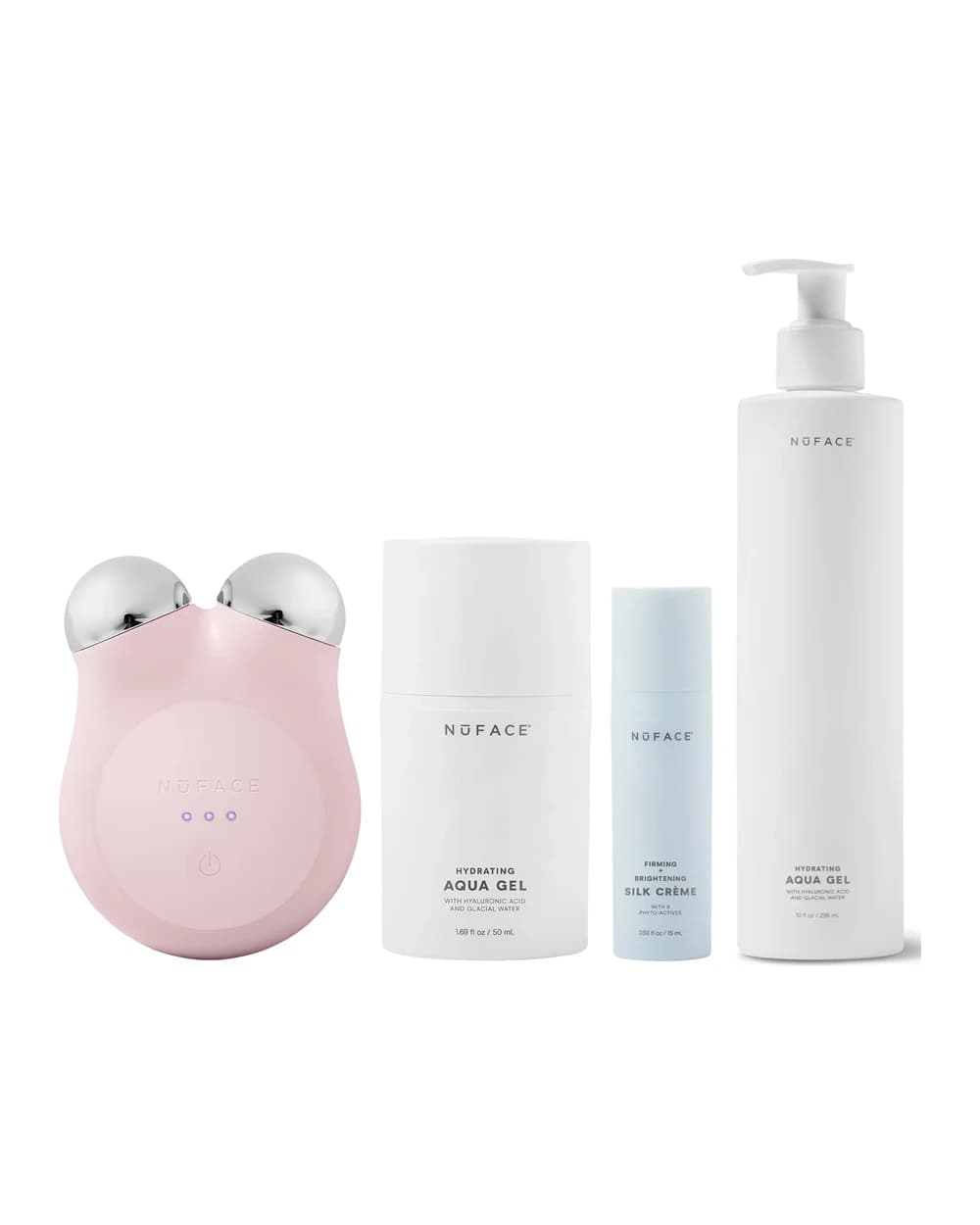 NuFACE MINI+ Petite Facial Toning Routine Bundle - Sandy Rose