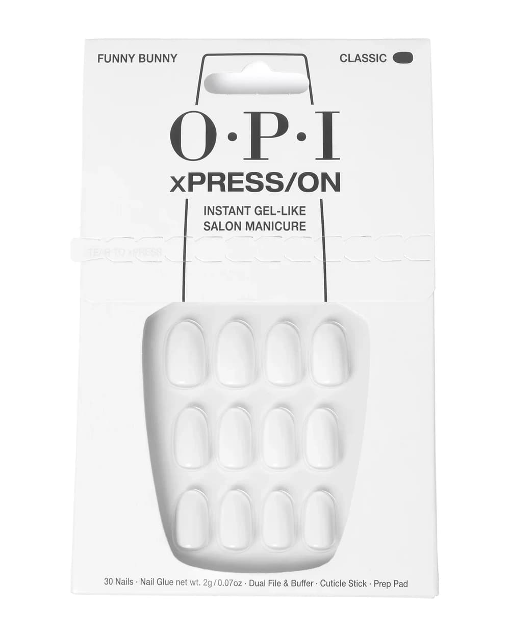OPI xPRESS/ON - Funny Bunny Press On Nails Gel-Like Salon Manicure