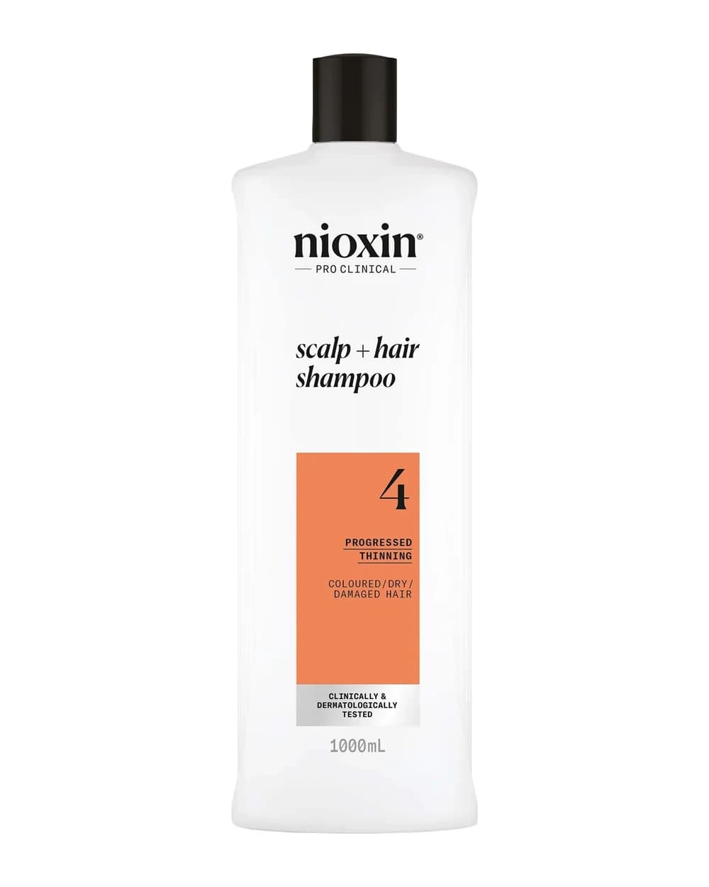 NIOXIN Scalp and Hair Thickening System 4 Shampoo for Coloured Dry and Damaged Hair with Progressed Thinning 1L