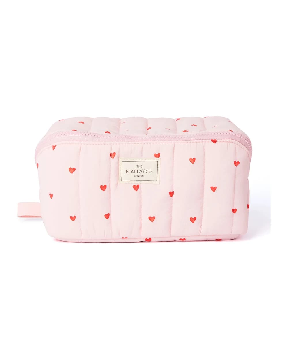 The Flat Lay Co. Marshmallow Flat Lay Makeup Box Bag - Sweet Pink Hearts