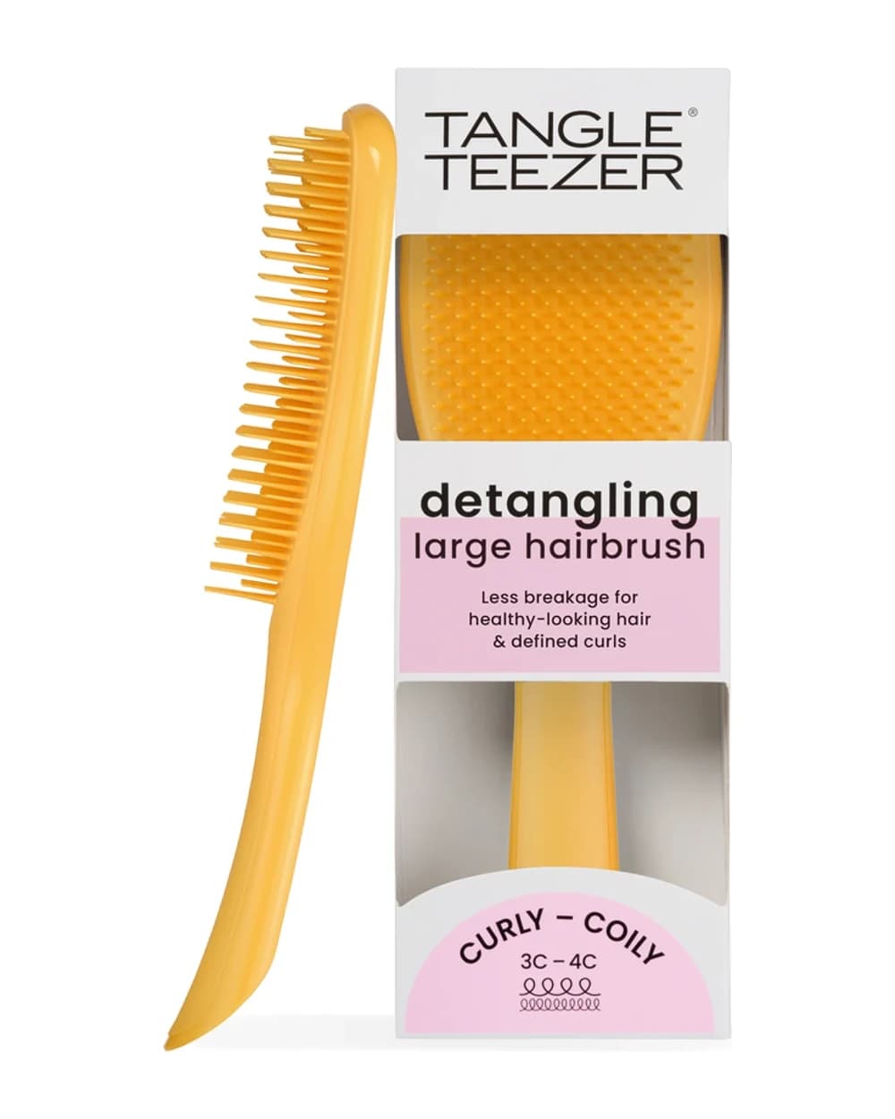 The Large Ultimate Detangler Naturally Curly Daffodil Yellow