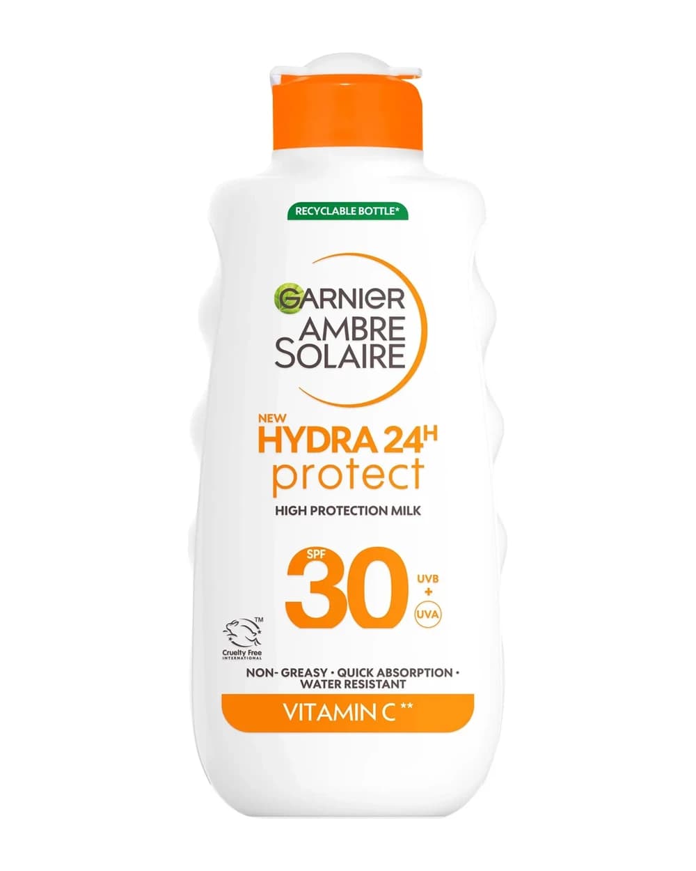 Garnier Ambre Solaire SPF 30 Hydra 24 Hour Protect Hydrating Sun Cream Lotion With Vitamin C, 175ml