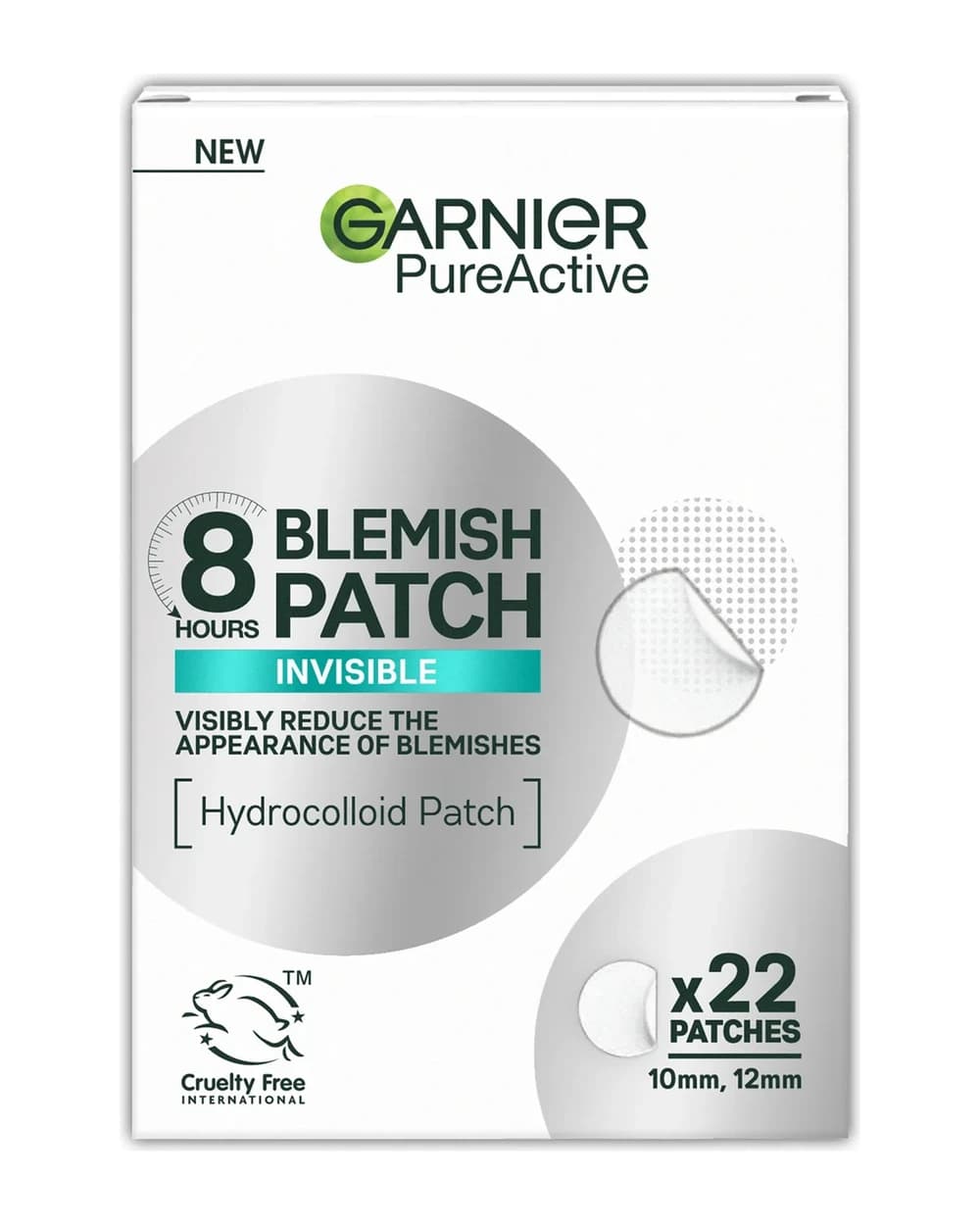 Garnier Pure Active 8hr Invisible Hydrocolloid Blemish Patch - 22 patches