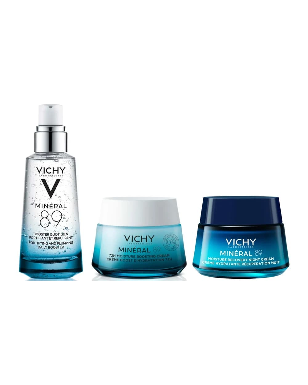 Vichy Minéral 89 3-Step Hydration Boost Day & Night Routine Bundle