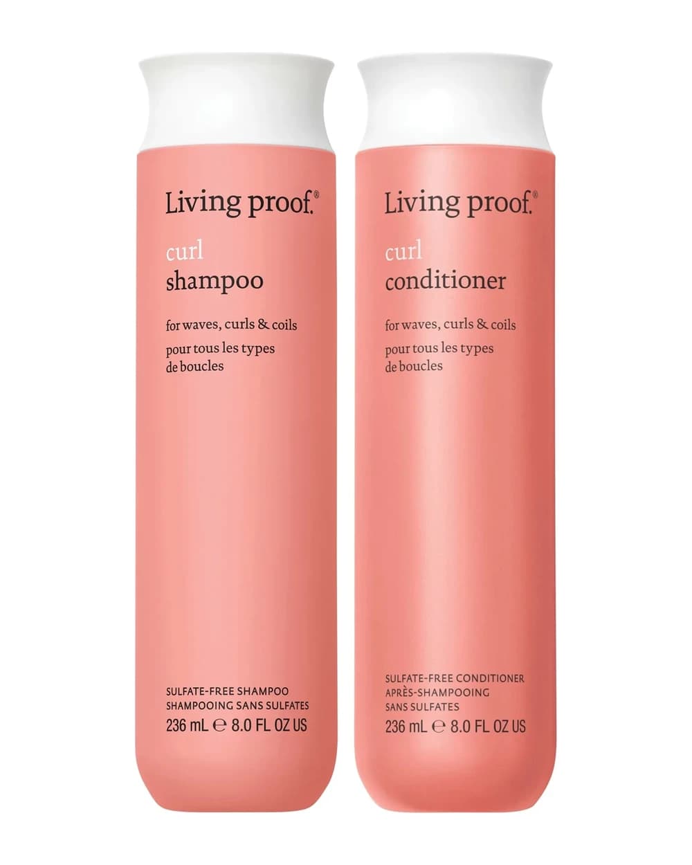 Living Proof Curl Shampoo and Conditioner Bundle for Stronger, Hydrated, Healthier looking curls
