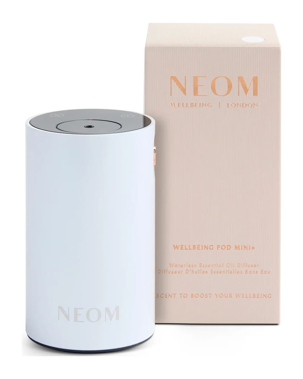 Neom Wellbeing London Pod Mini+ Waterless Essential Oil Diffuser White