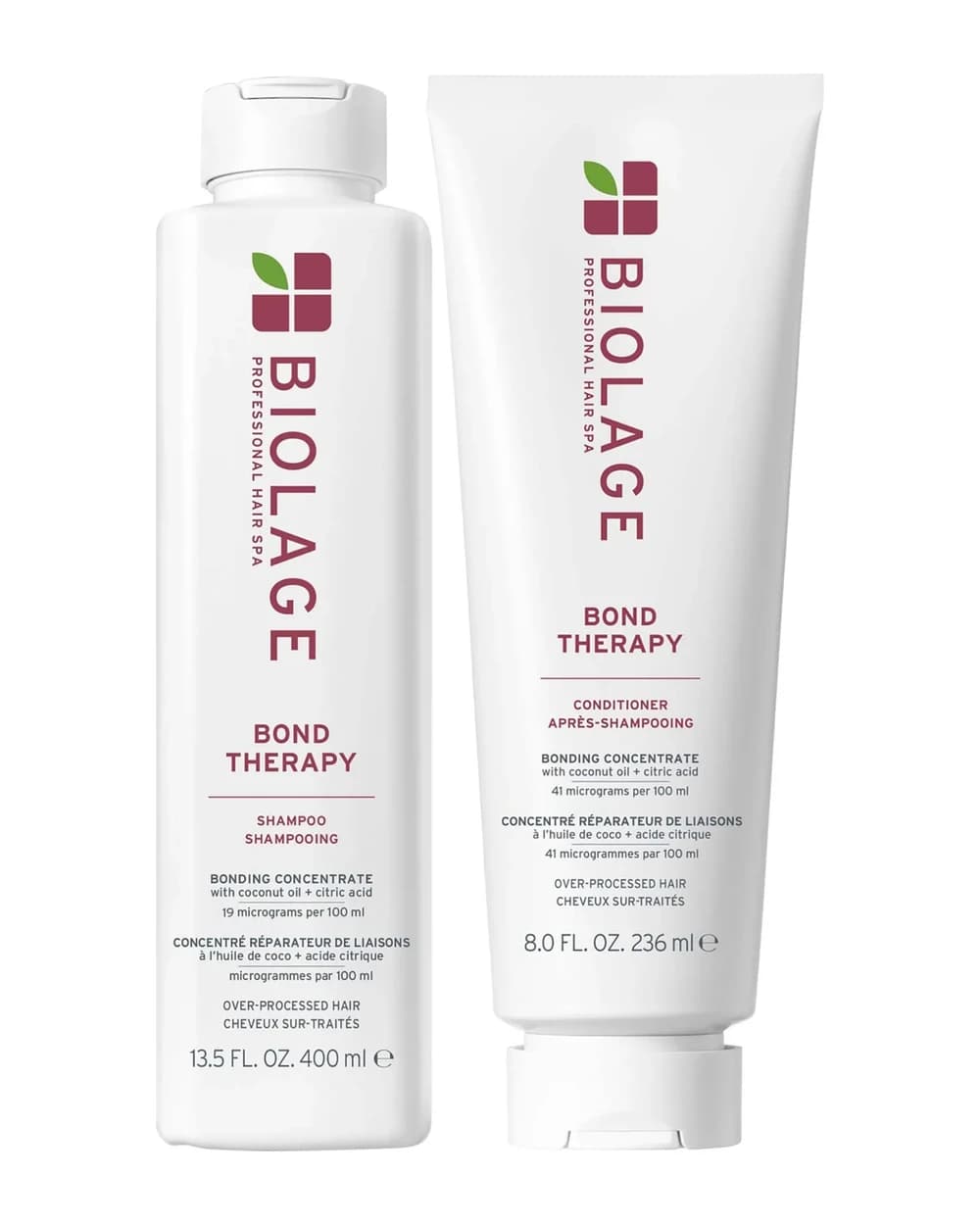Biolage Bond Therapy Shampoo 400ml and Conditioner 236ml Duo