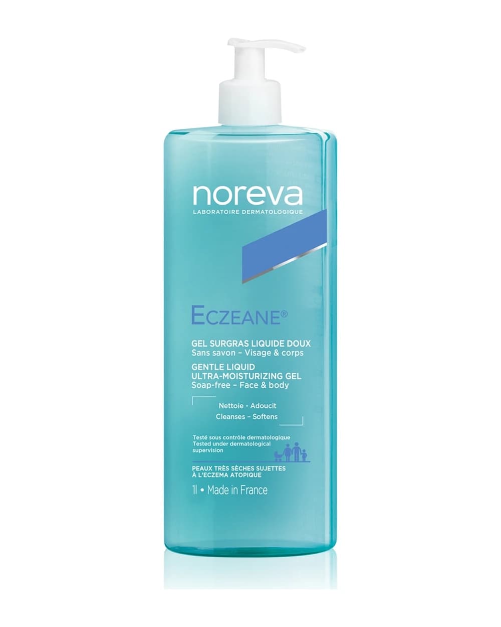 Noreva Eczeane Gentle Liquid Ultra-Moisturizing Gel doccia per viso e corpo