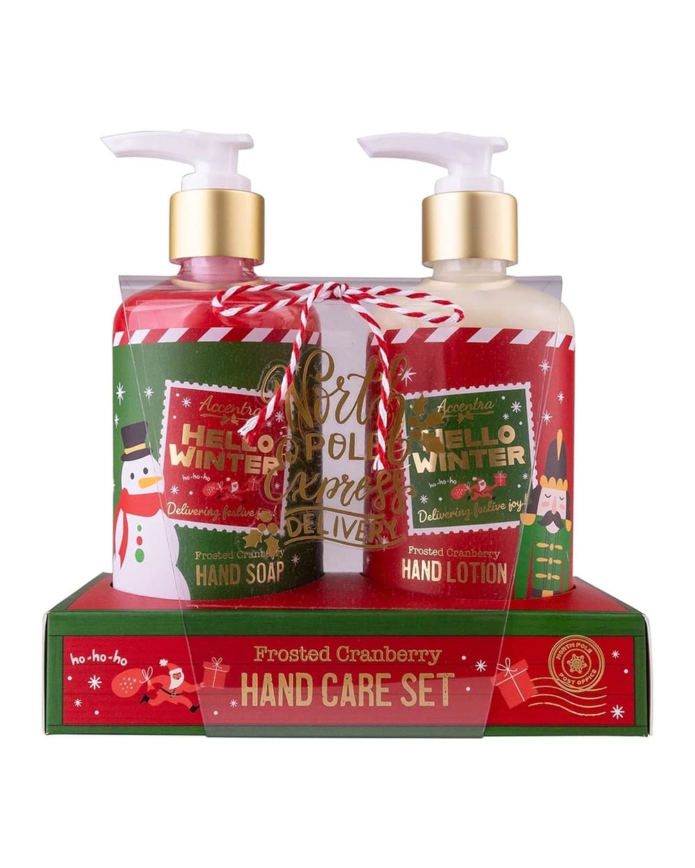 Accentra Hello Winter Frosted Cranberry set regalo di Natale per le mani profumi Frosted Cranberry