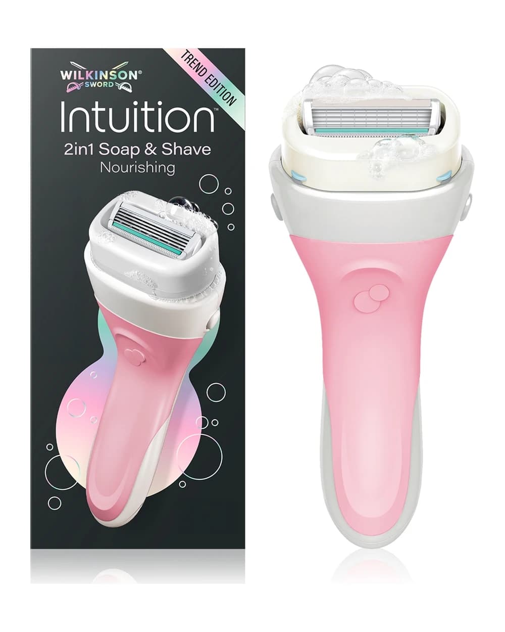 Wilkinson Sword Intuition 2in1 Soap & Shave Nourishing rasoio per depilazione femminile