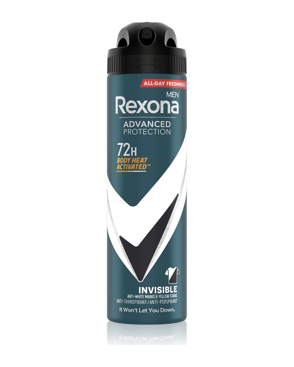 Rexona Men Advanced Protection Invisible antritraspirante contro le macchie bianche e gialle 72 ore