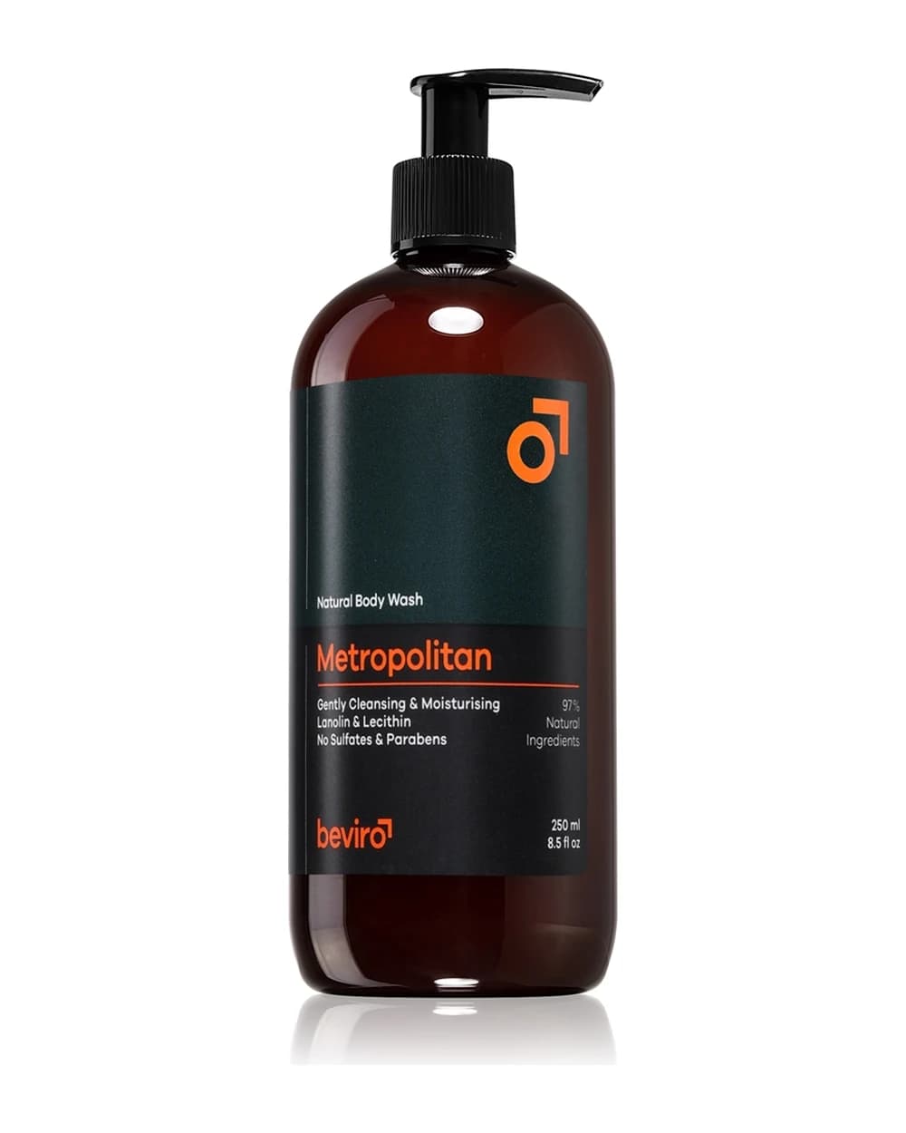 Beviro Natural Body Wash Metropolitan gel doccia per uomo
