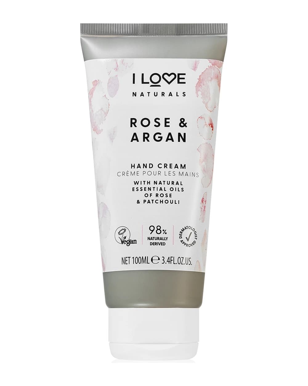 I Love Naturals Rose & Argan crema idratante mani con aroma di rose