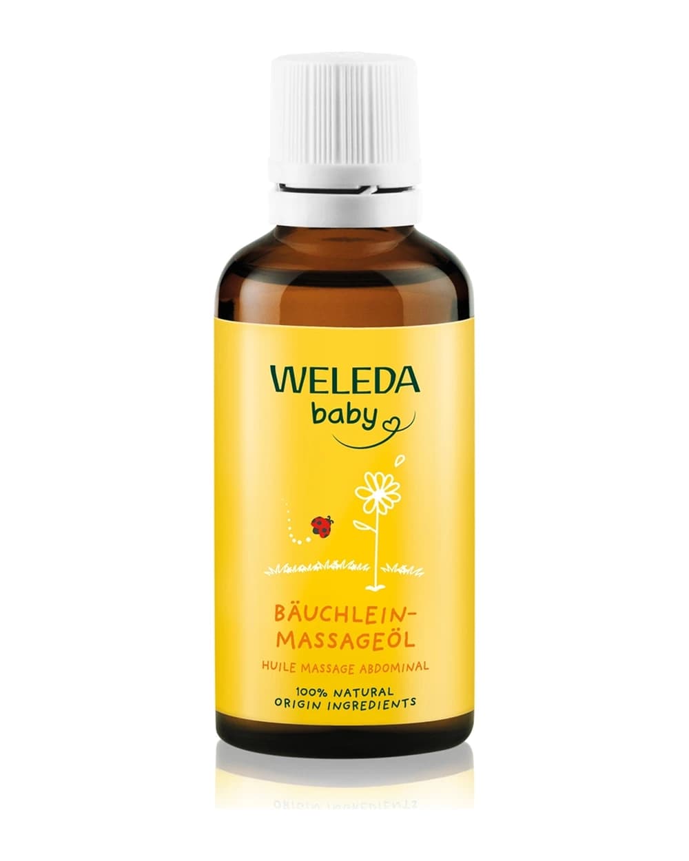 Weleda Baby olio per il massaggio della pancia dei neonati