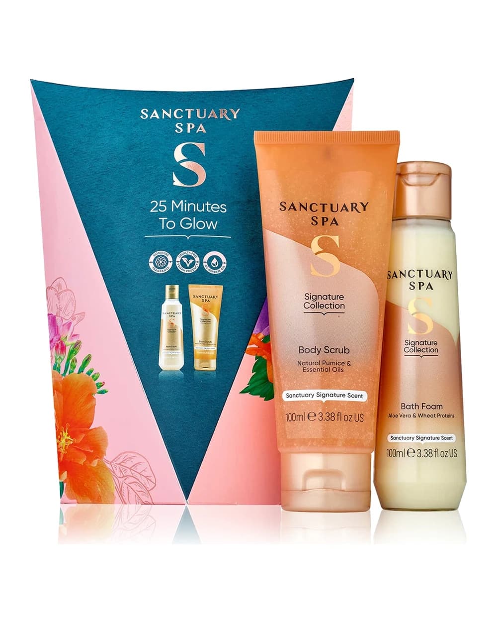 Sanctuary Spa Signature Collection confezione regalo per il bagno 25 Minutes To Glow