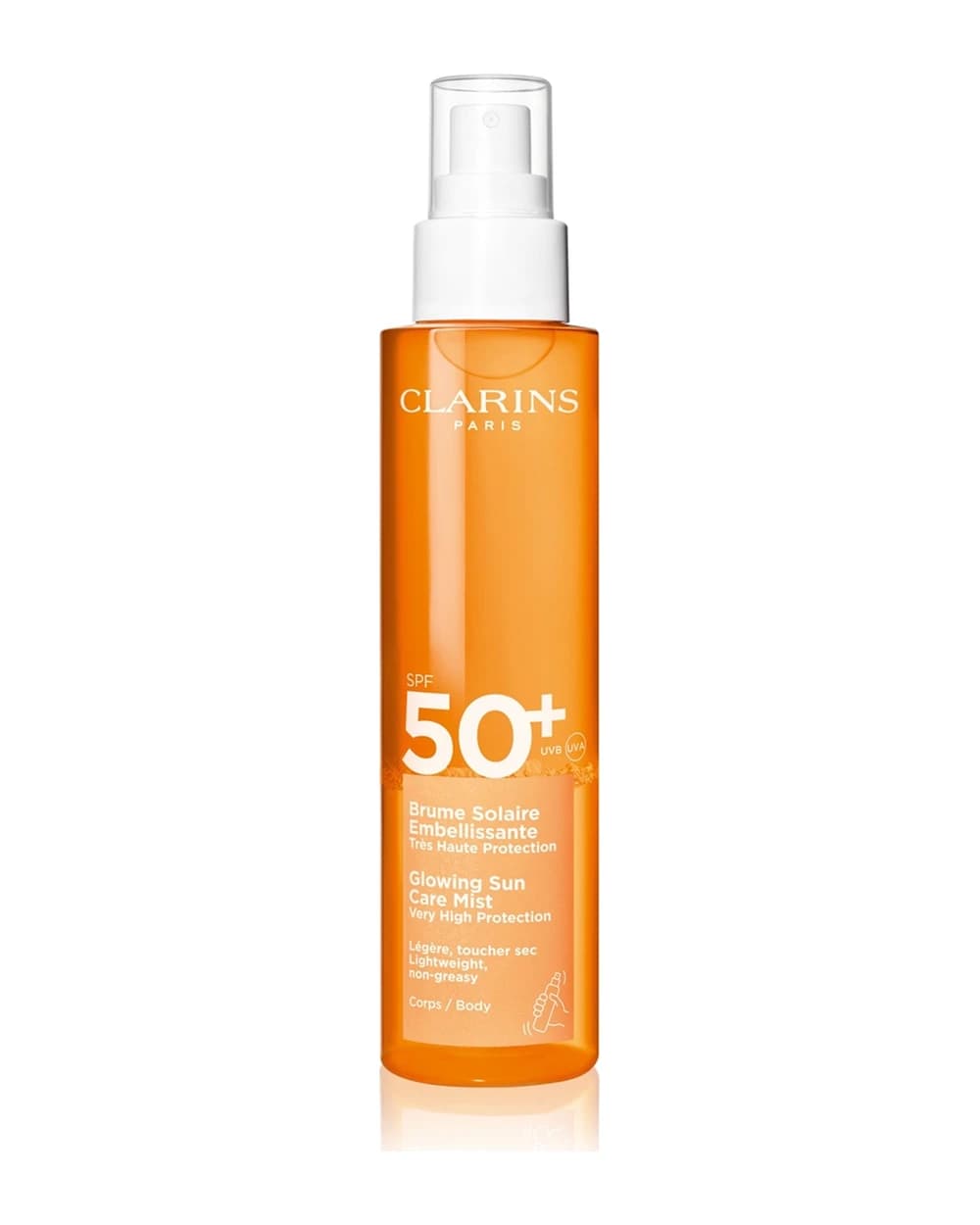 Clarins Sun Body Mist SPF50+ spray abbronzante nebulizzato per il corpo