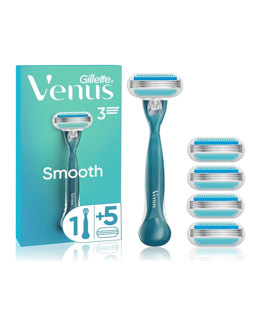 Gillette Venus Smooth rasoio + lame di ricambio