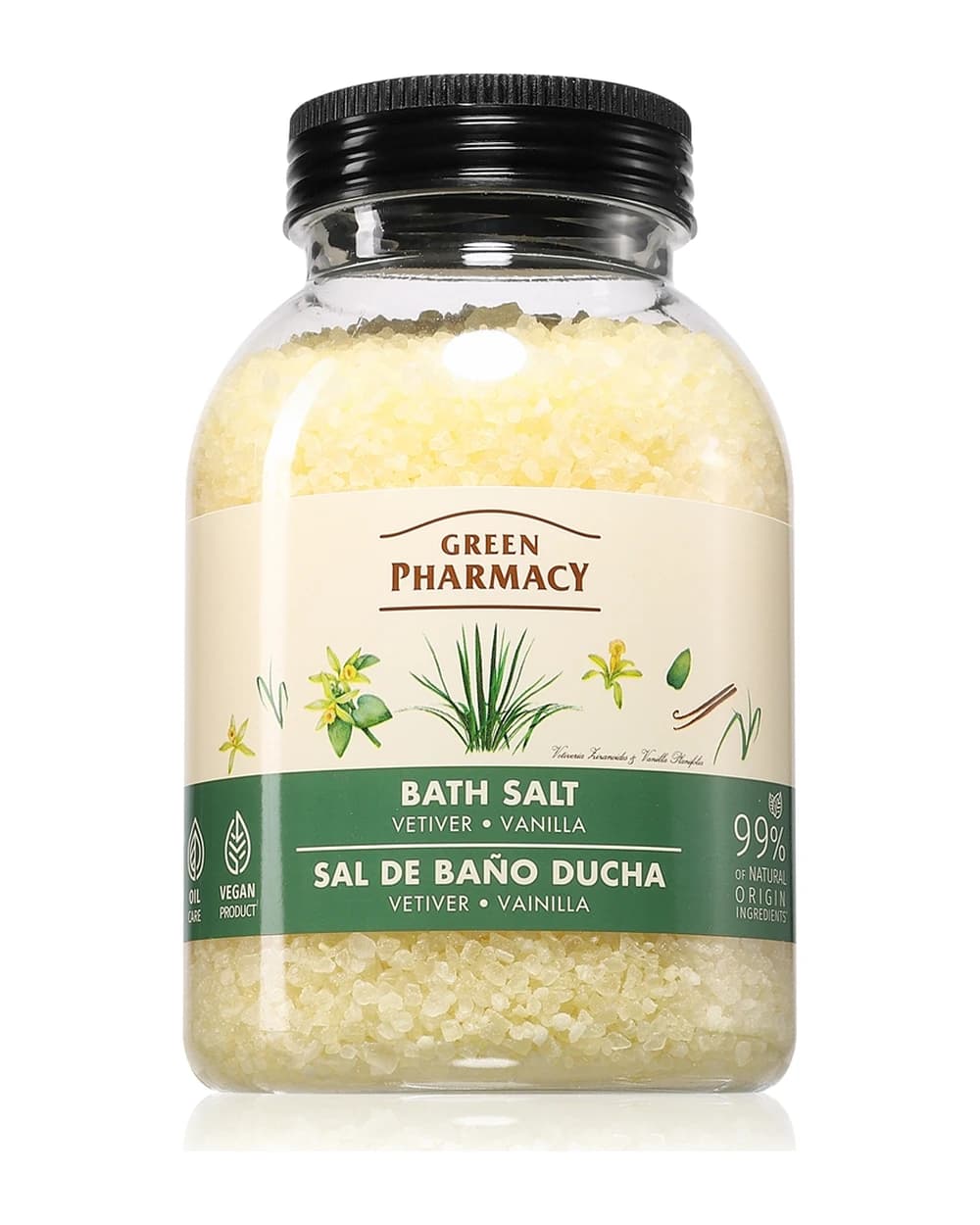 Green Pharmacy Vetiver & Vanilla Bath Salt sale da bagno rilassante