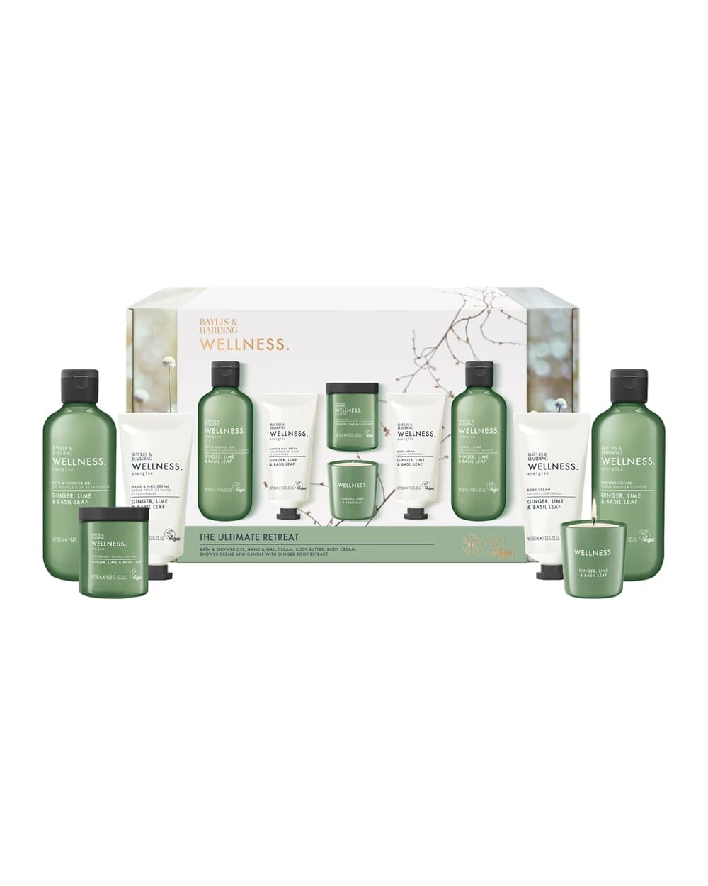 Baylis & Harding Wellness. Energise confezione regalo Ginger, Lime &amp; Basil Leaf