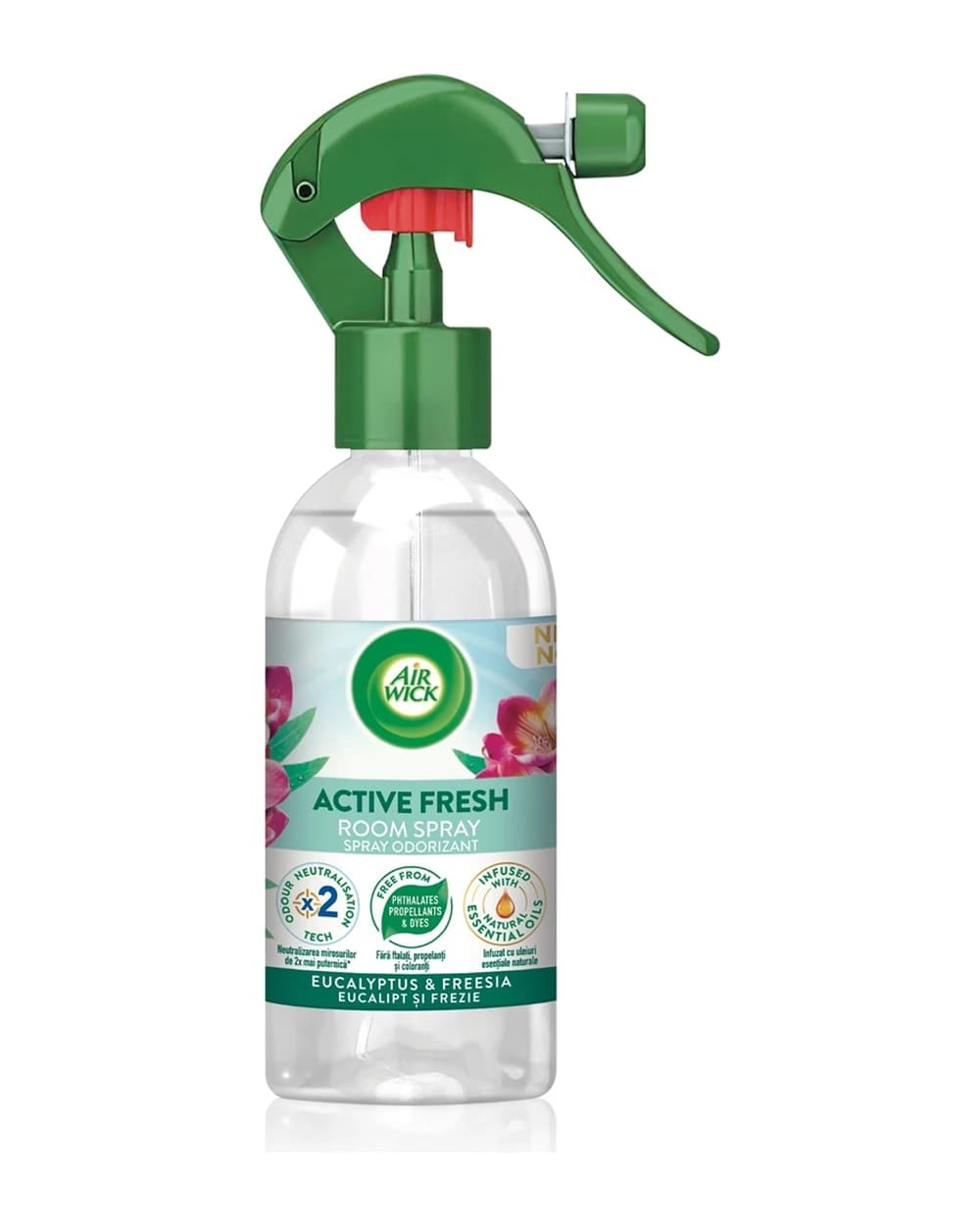 Air Wick Active Fresh Spray Eucalyptus & Freesia profumo per ambienti