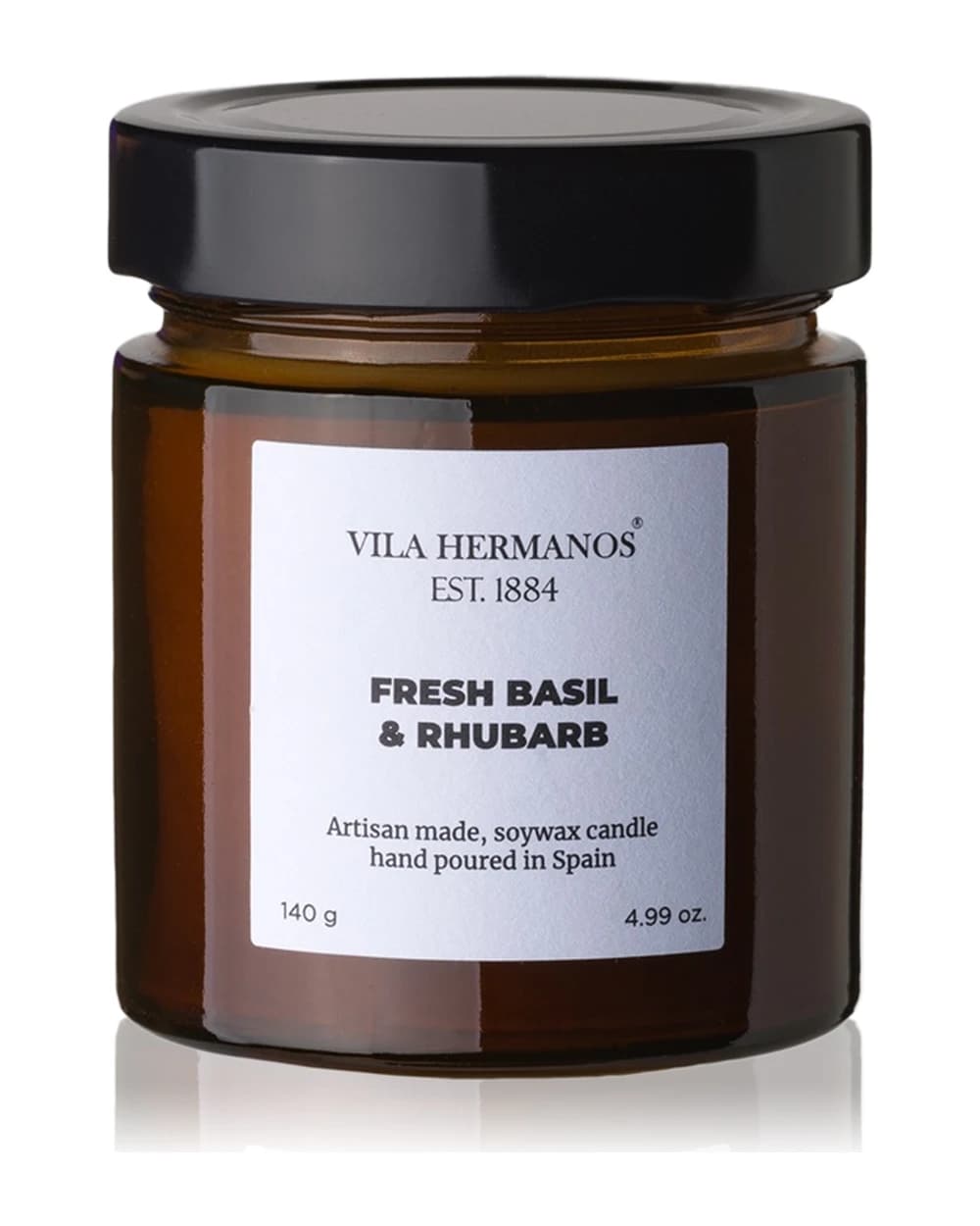 Vila Hermanos Apothecary Fresh Basil & Rhubarb candela profumata