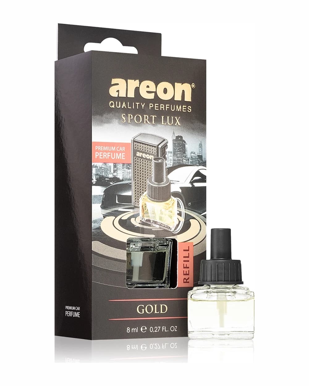 Areon Car Black Edition Gold deodorante per auto ricarica