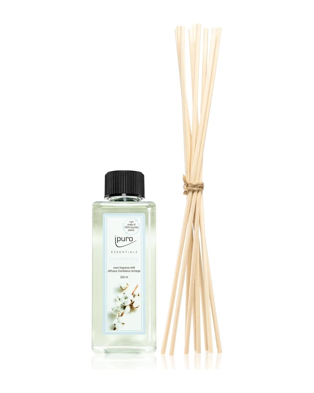 ípuro Essentials Cotton Fields ricarica per diffusori di aromi + bastoncini di ricarica per diffusori di aromi
