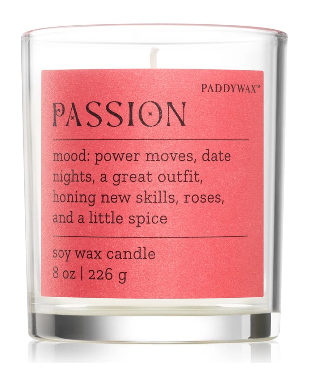 Paddywax Mood Passion Saffron Rose candela profumata