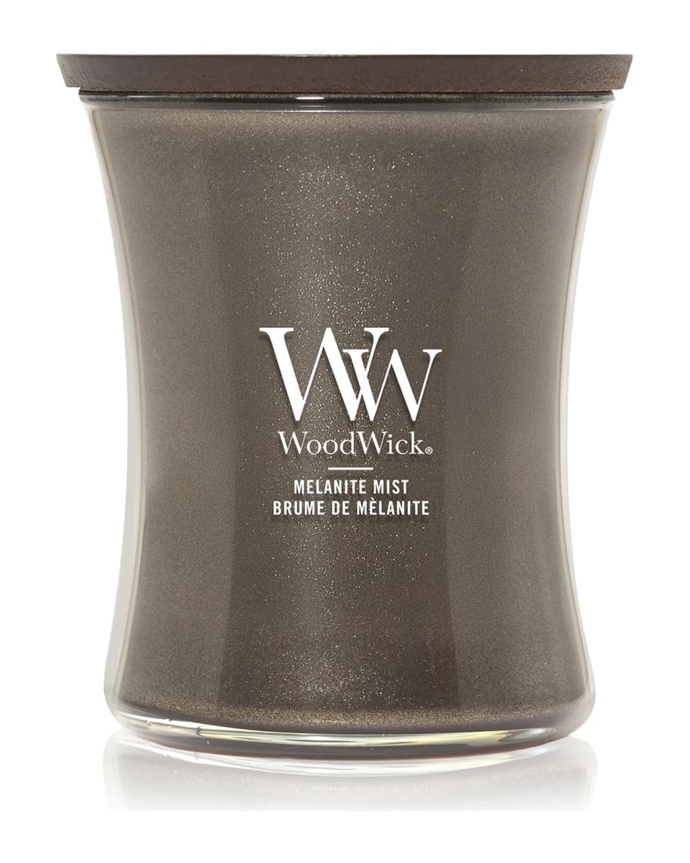 Woodwick Precious Metals Melanite Mist candela profumata
