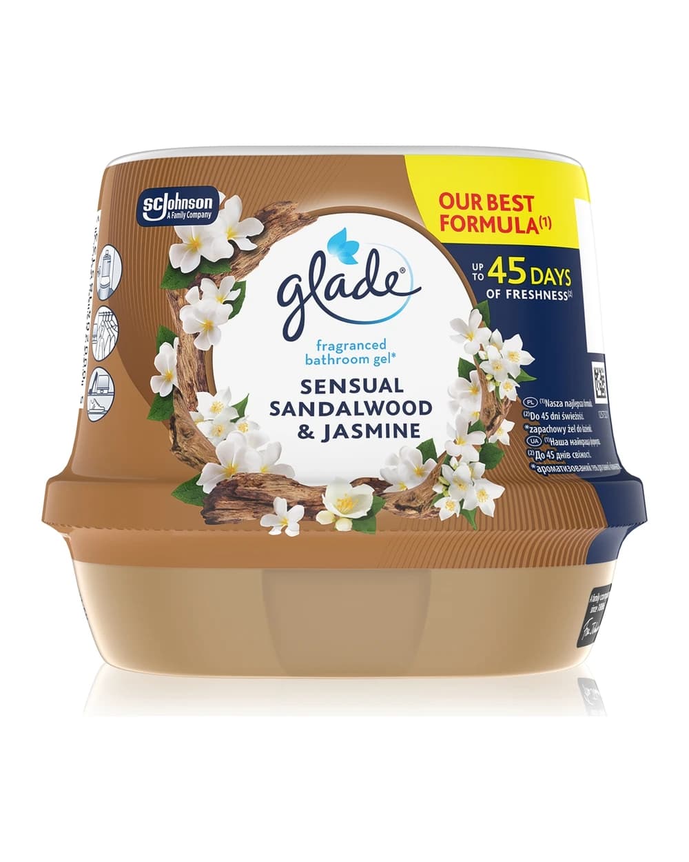 GLADE Sensual Sandalwood & Jasmine gel profumato per il bagno