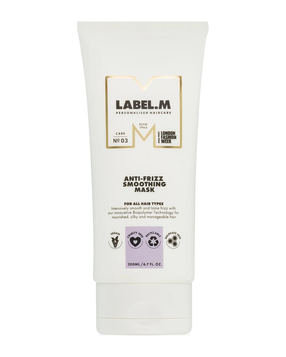 label.m Anti-Frizz Smooting Mask maschera per capelli contro i capelli crespi