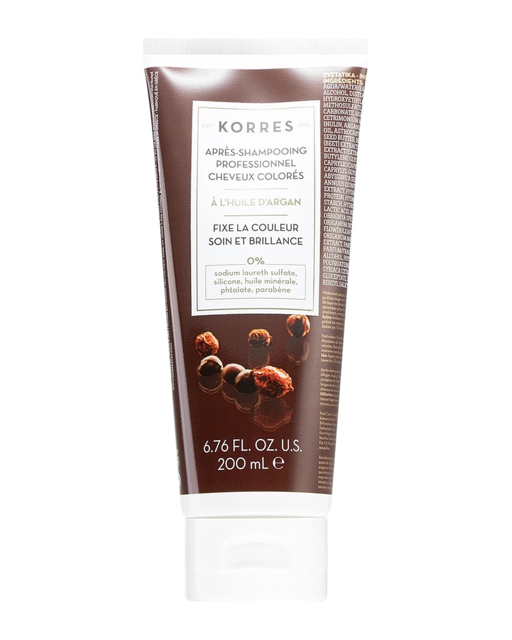 Korres Argan Oil balsamo detergente per capelli tinti