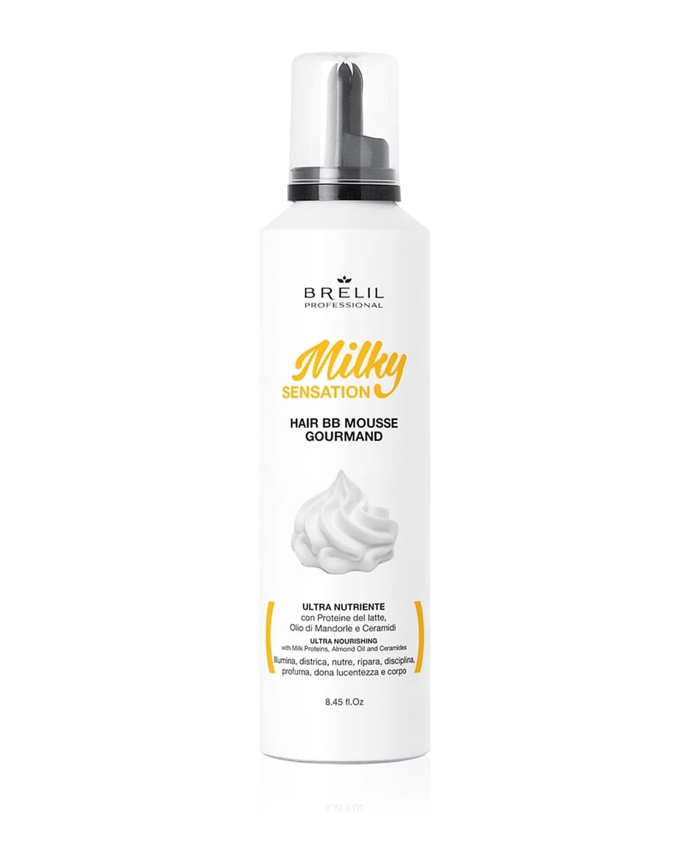 Brelil Professional Milky Sensation Hair BB Mousse idratante per capelli ribelli e crespi
