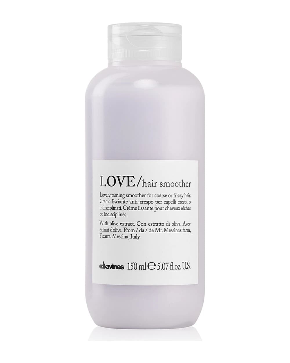 Davines Love Olive crema lisciante per capelli ribelli e crespi