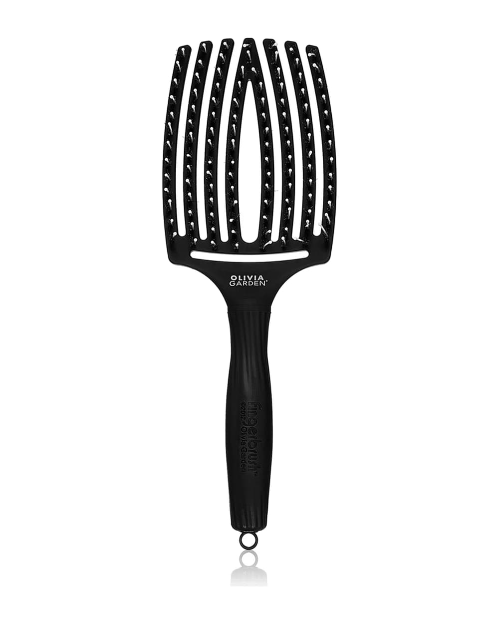 Olivia Garden Fingerbrush Combo spazzola piatta grande con setole di nylon e di cinghiale