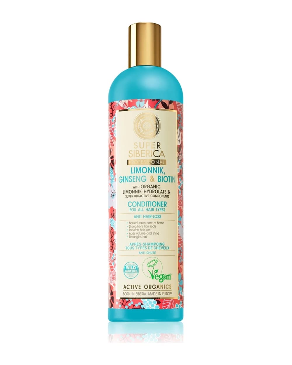 Natura Siberica Limonnik, Ginseng & Biotin balsamo rinforzante anti-caduta dei capelli
