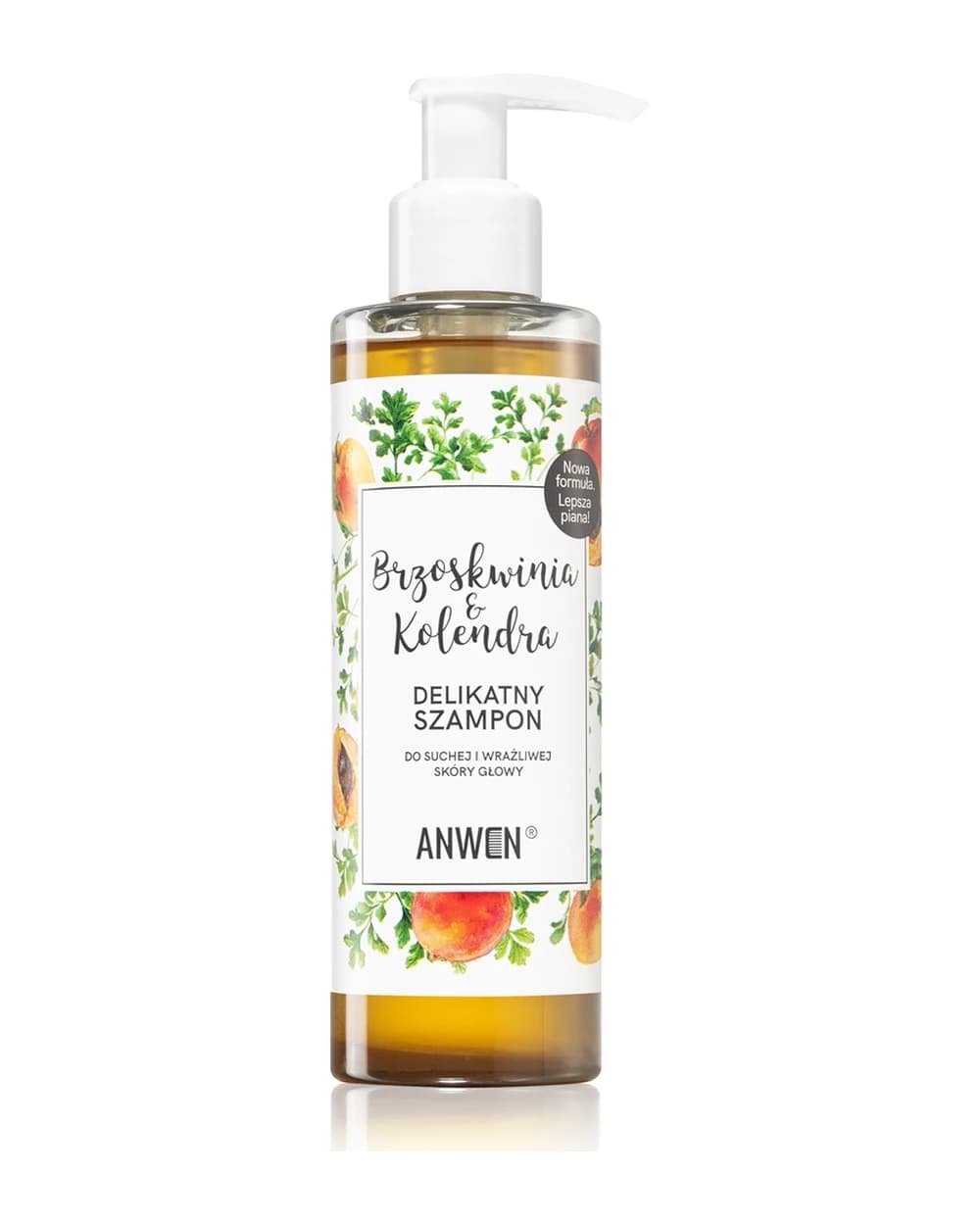 Anwen Peach & Coriander shampoo lenitivo per cuoi capelluti secchi e sensibili