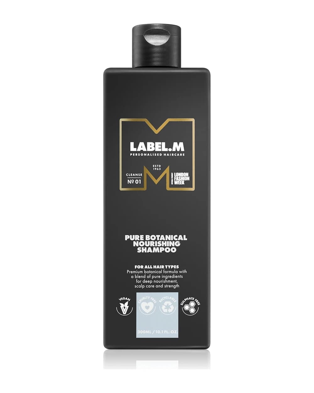 label.m Pure Botanical shampoo idratante intenso per tutti i tipi di capelli