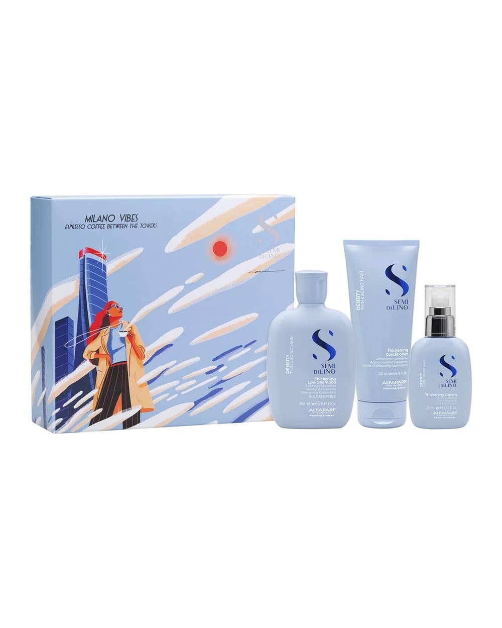 Alfaparf Milano Semi di Lino Density Holiday Kit confezione regalo per capelli delicati e mosci