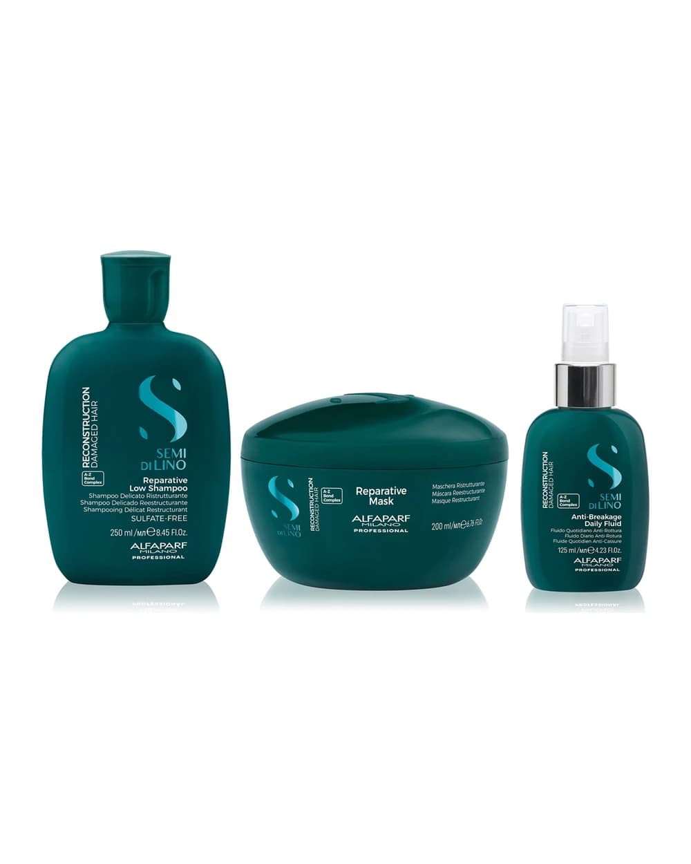 Alfaparf Milano Semi di Lino Reconstruction Reparative kit set per capelli rovinati