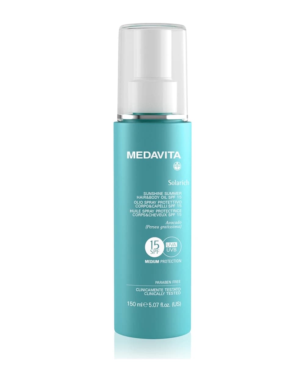 Medavita Solarich Sunshine Summer Hair&Body Oil olio protettivo per corpo e capelli