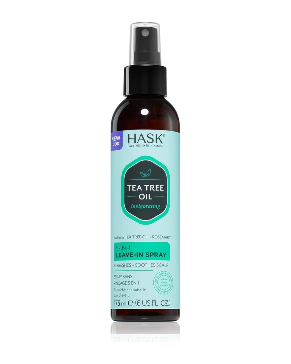 HASK Tea Tree Oil & Rosemary spray senza risciacquo per cuoi capelluti secchi con prurito
