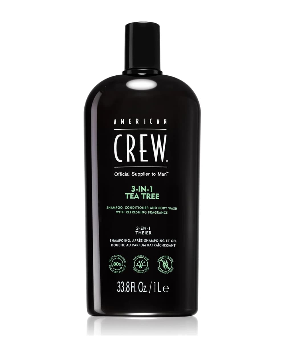 American Crew Hair & Body 3-IN-1 Tea Tree shampoo, balsamo e gel doccia 3 in 1 per uomo