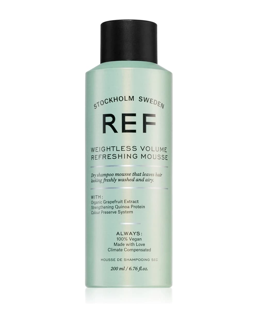 REF Weightless Volume Refreshing Mousse Shampoo secco in schiuma volumizzante
