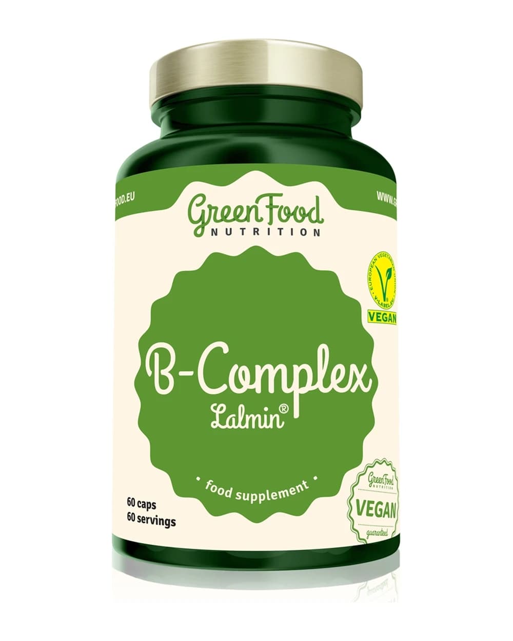 GreenFood Nutrition B-Complex Lalmin® capsule per il corretto funzionamento del sistema nervoso e una pelle meravigliosa