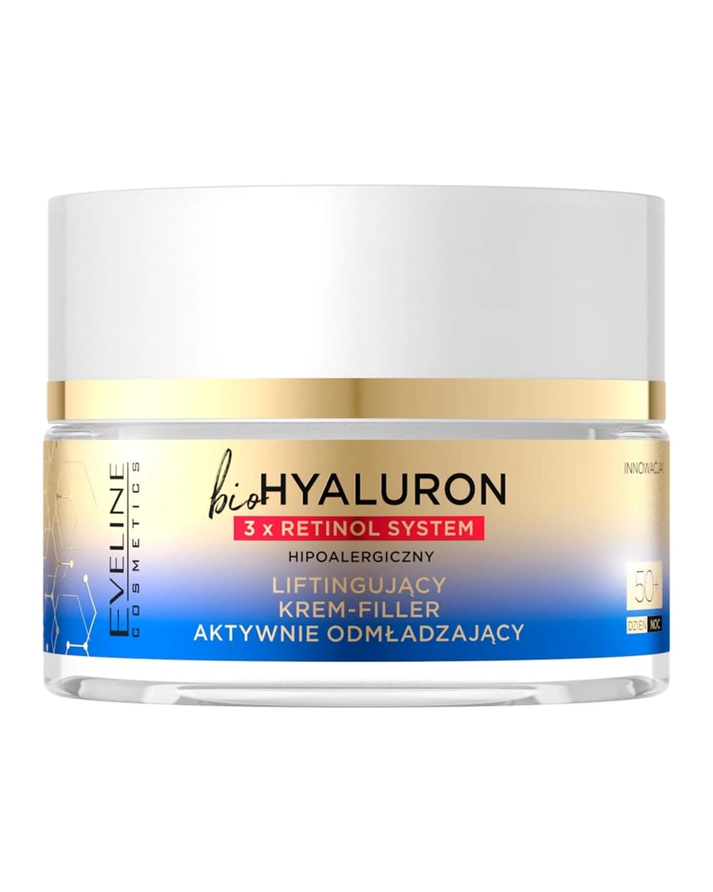 Eveline Cosmetics Bio Hyaluron 3x Retinol System crema lifting giorno e notte 50+
